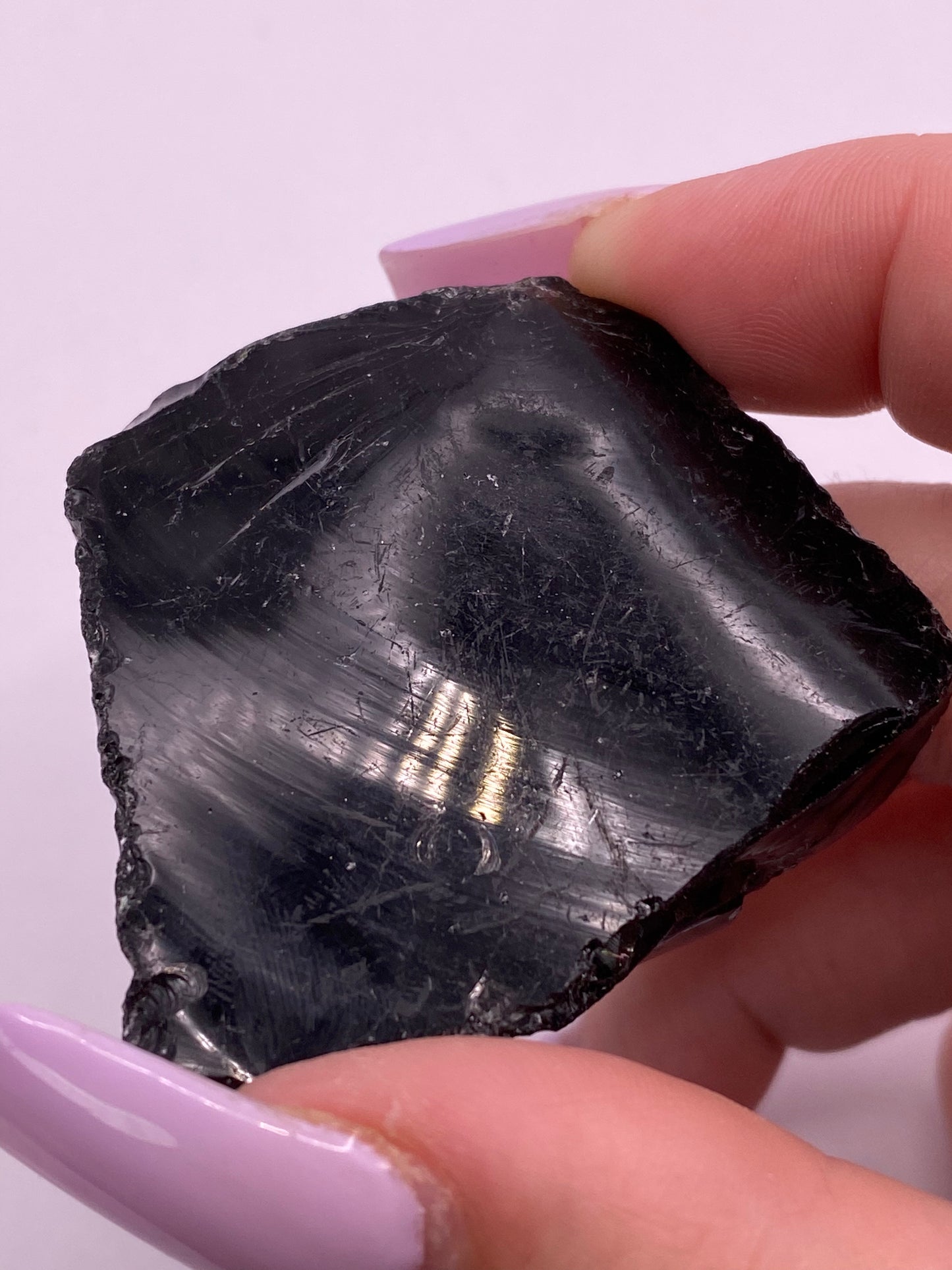 Raw/ Rough Black Obsidian