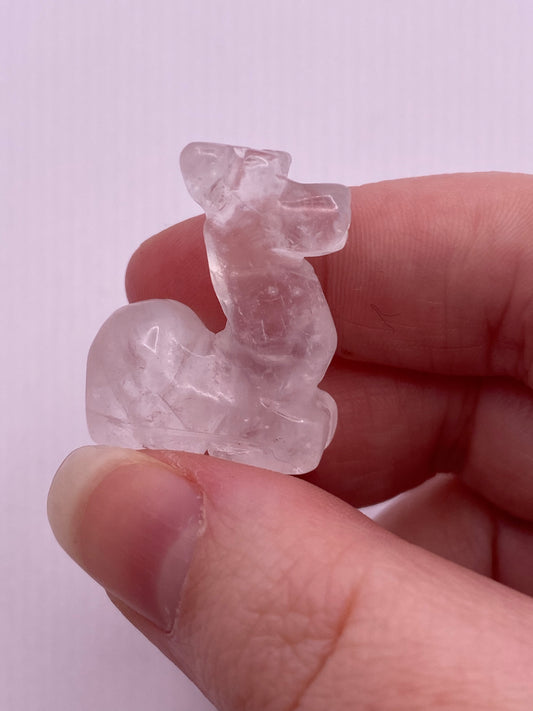 Clear Quartz Crystal Camel