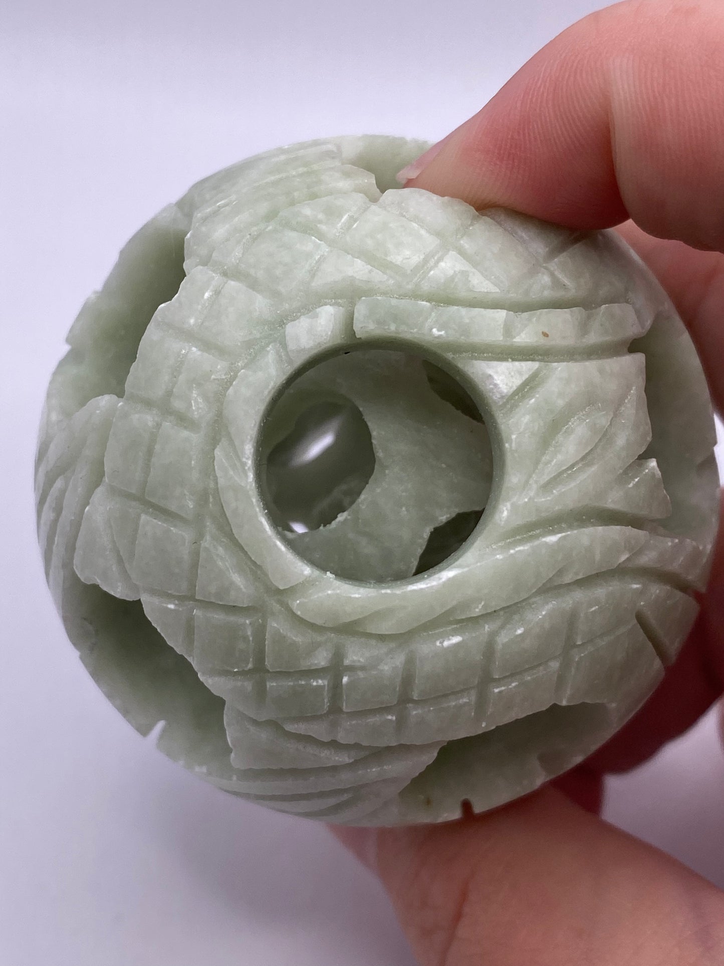 Jade Carved Sphere