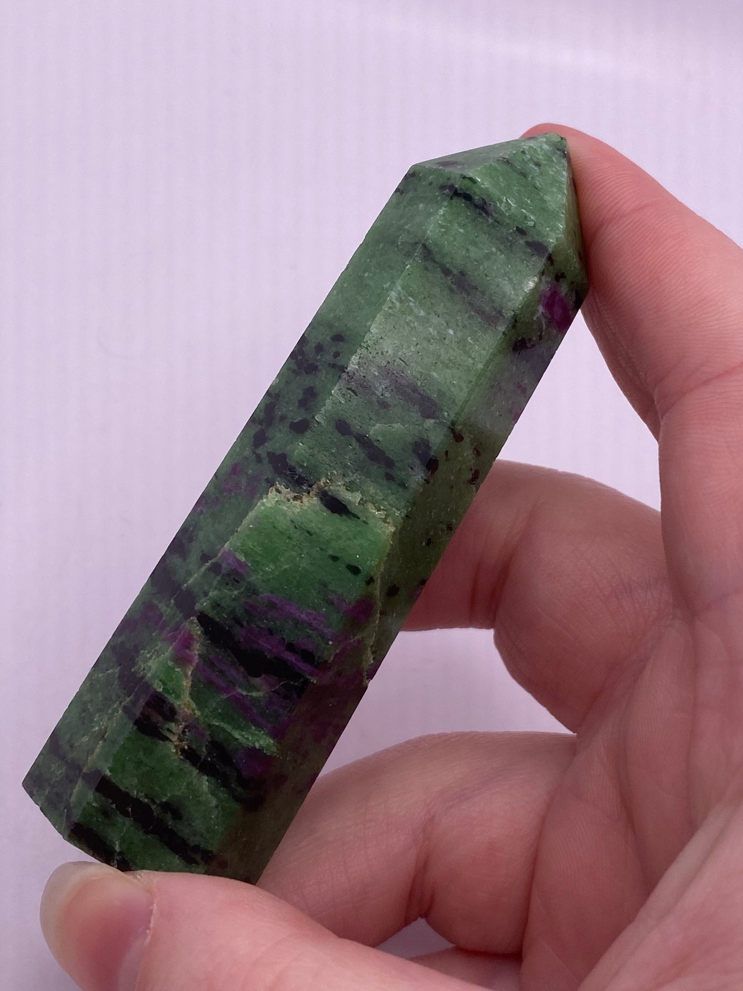 Ruby Zoisite Crystal Tower