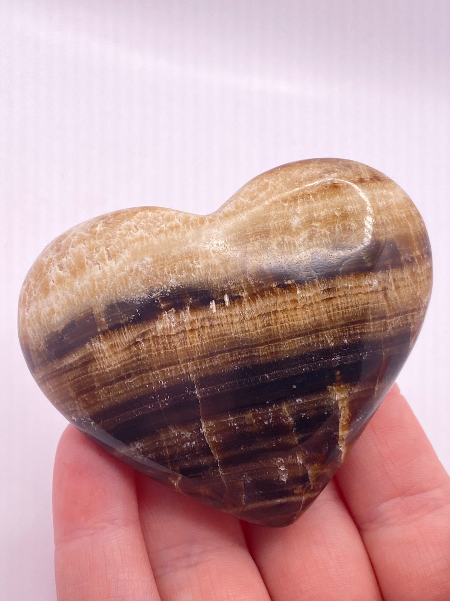 Chocolate Calcite Crystal Heart