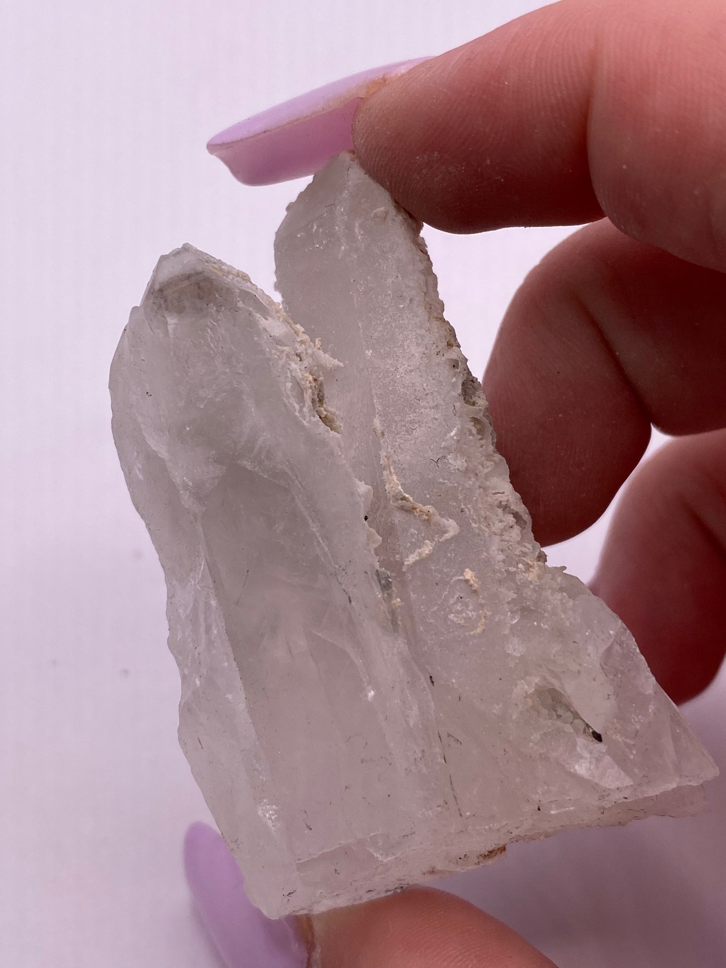 Quartz and Chalcedony Twin Point