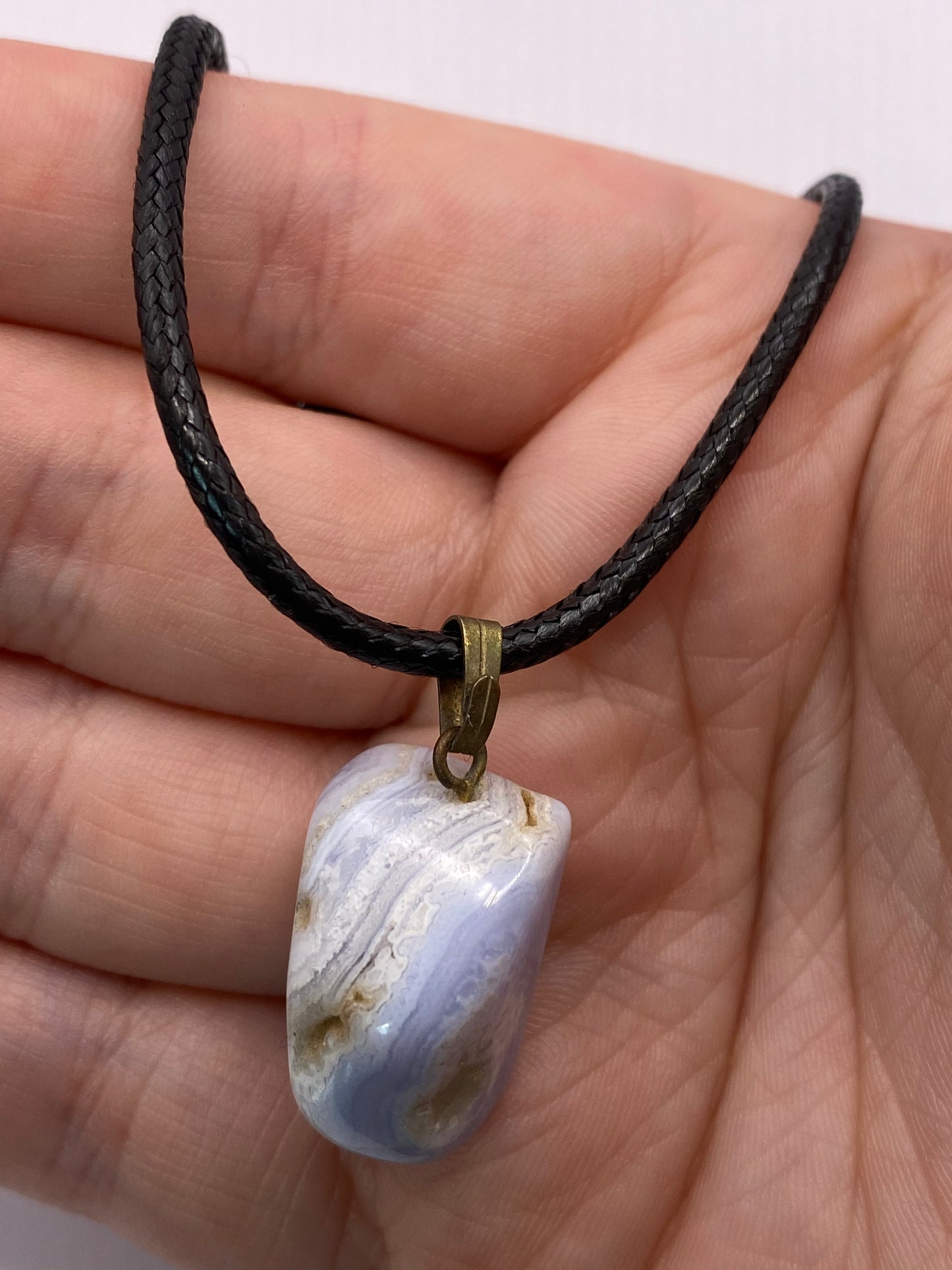 Blue Lace Agate Necklace