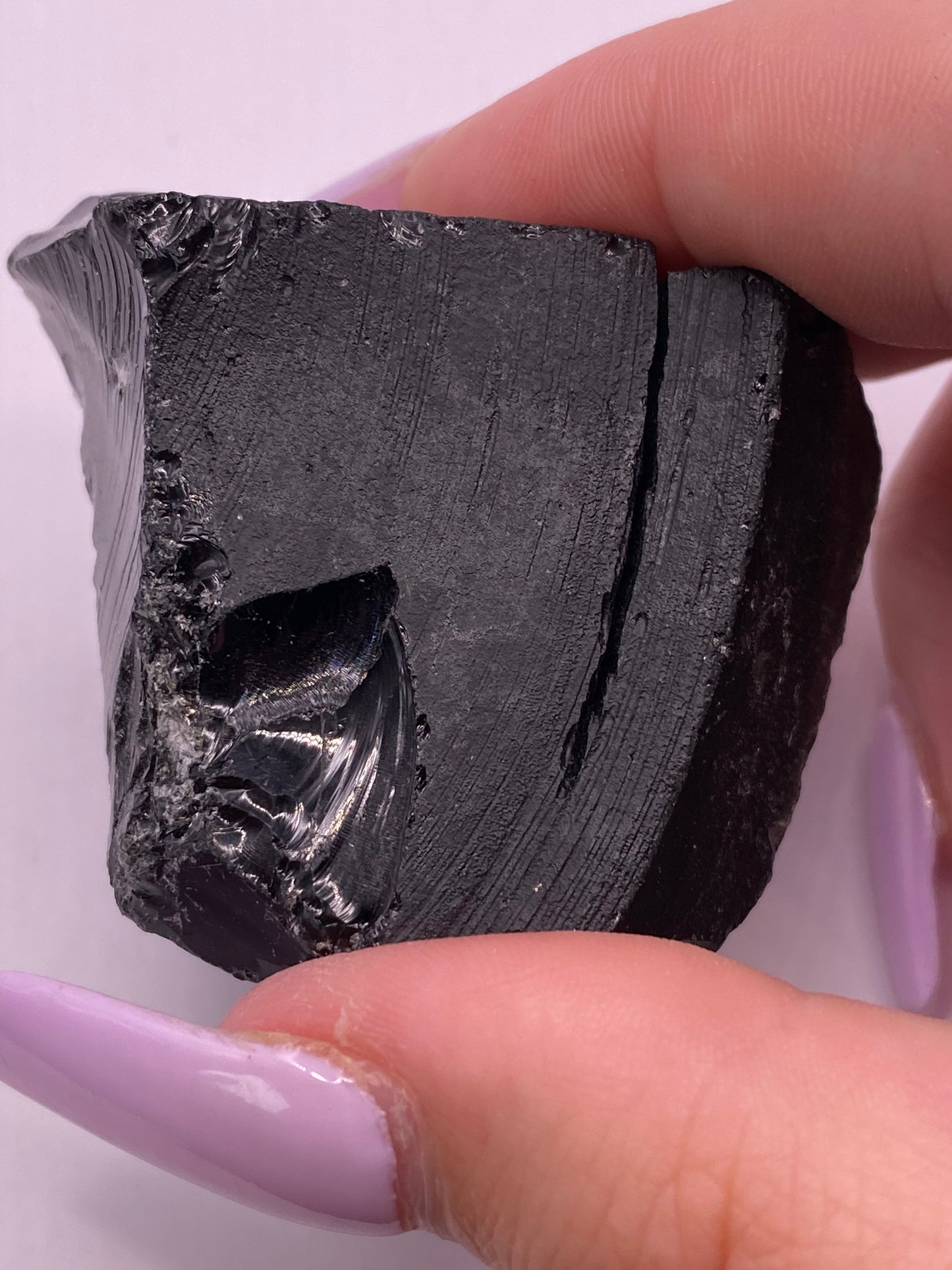 Raw/ Rough Black Obsidian