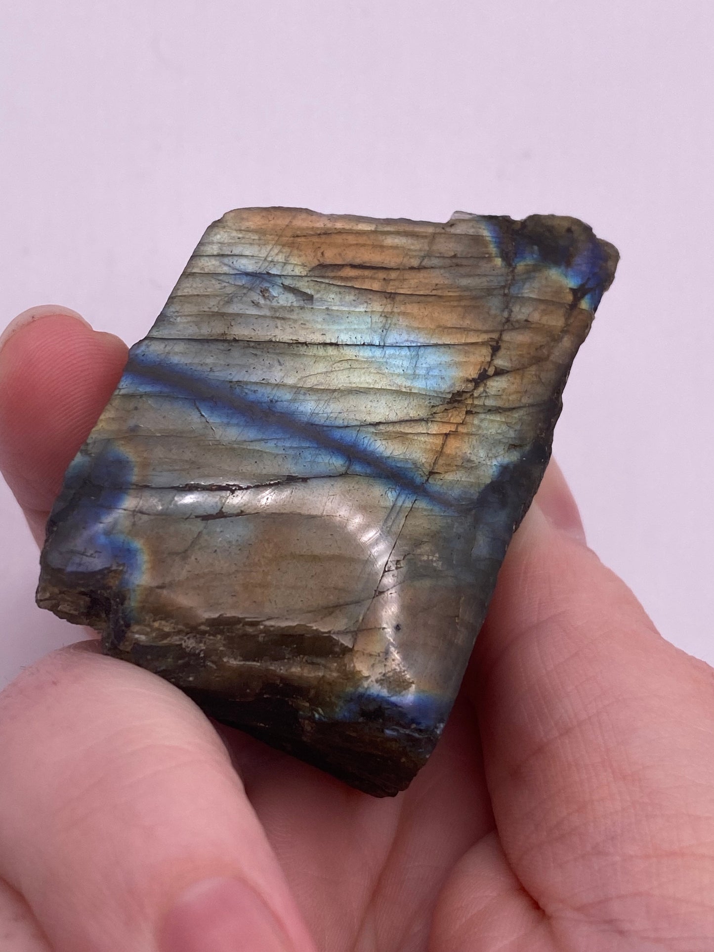 Half Polished Labradorite Free Form