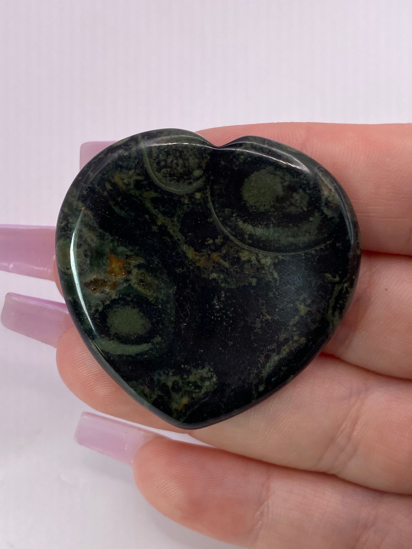 Kambaba Jasper Heart Worry Stone