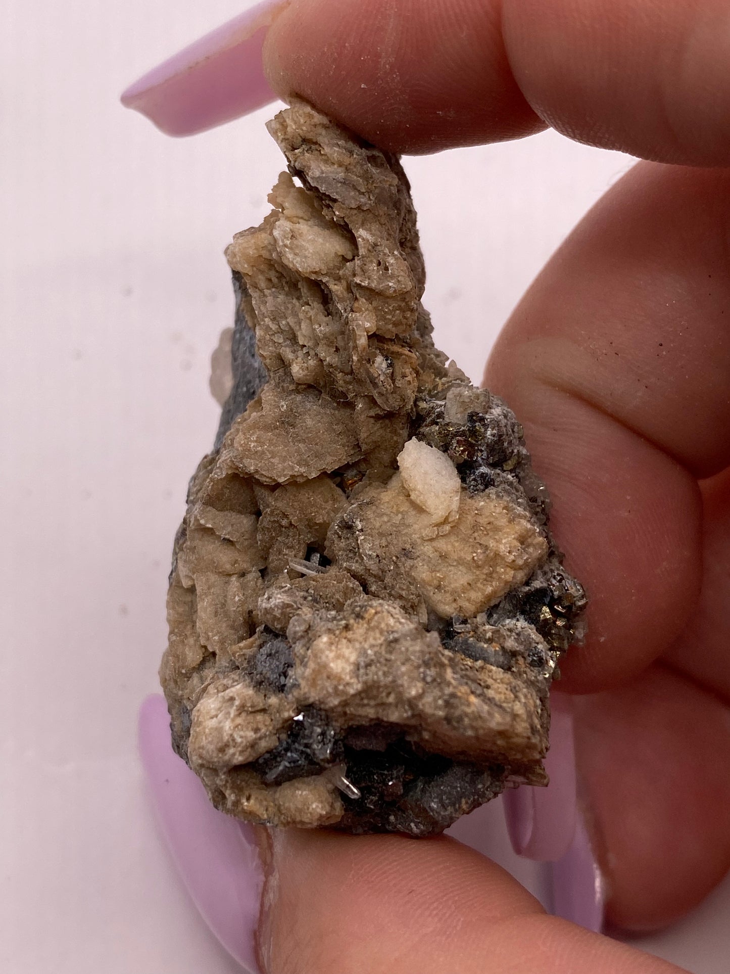 Quartz, Calcite, Pyrite and Galena Cluster