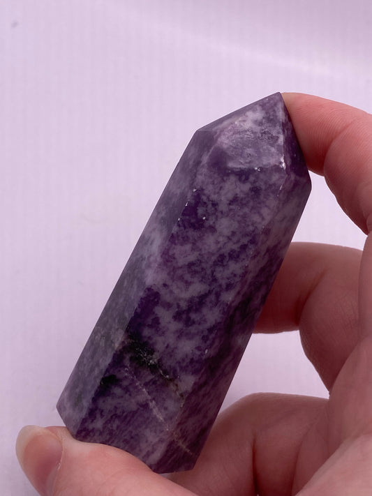 Lepidolite Crystal Tower