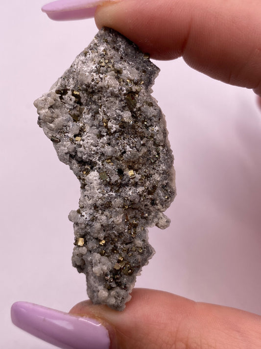 Pyrite and Calcite Cluster