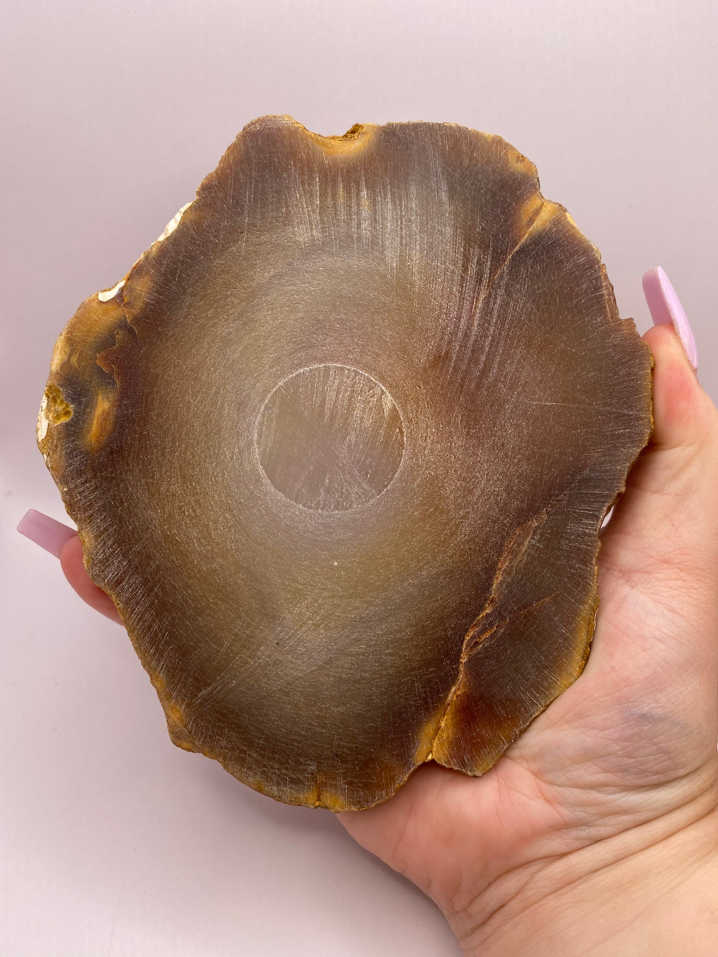 Druzey Agate Slab With Skull Painting