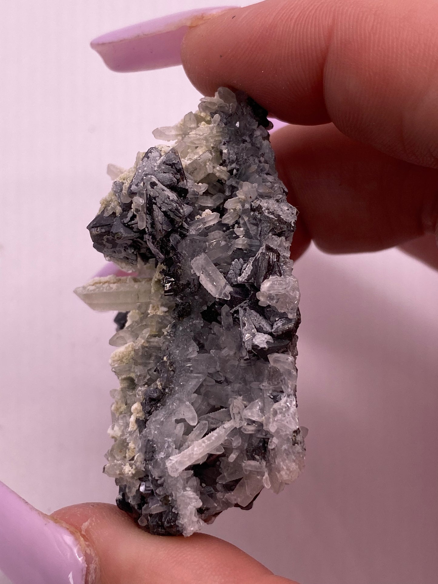 Sugar Quartz and Galena Cluster