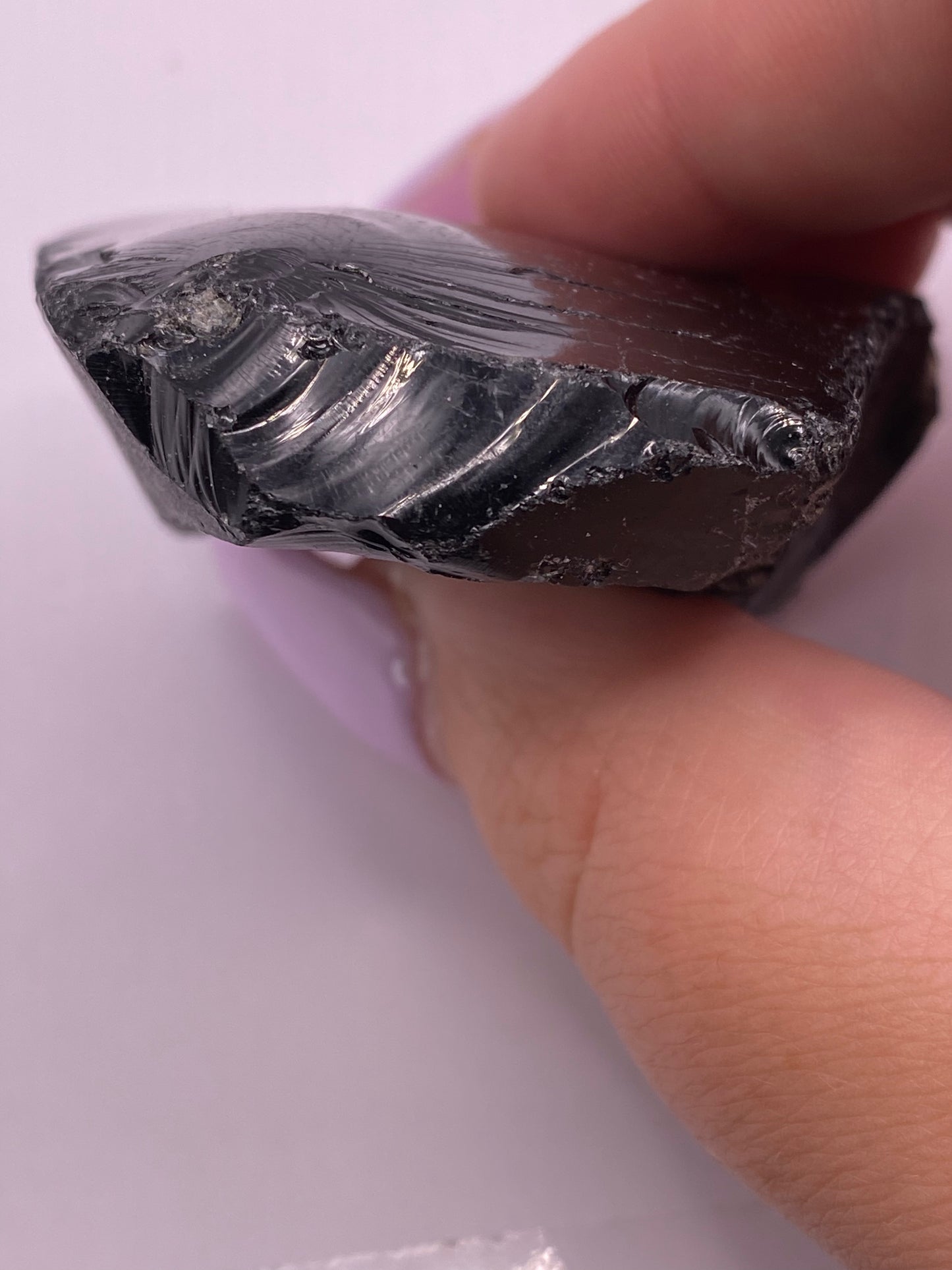 Raw/ Rough Black Obsidian