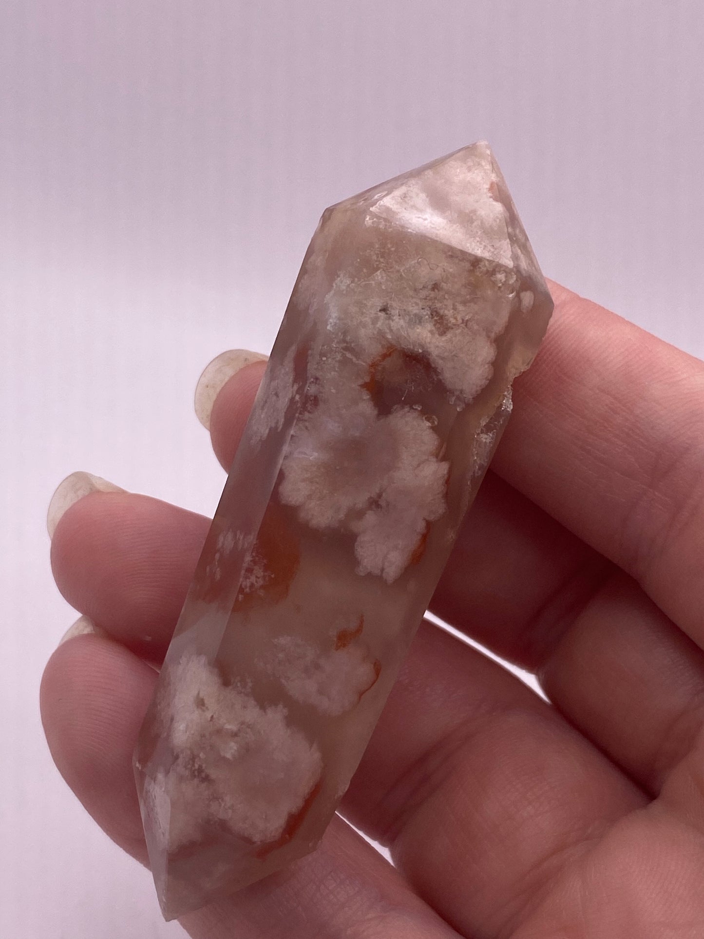 Druzey carnelian flower agate DT