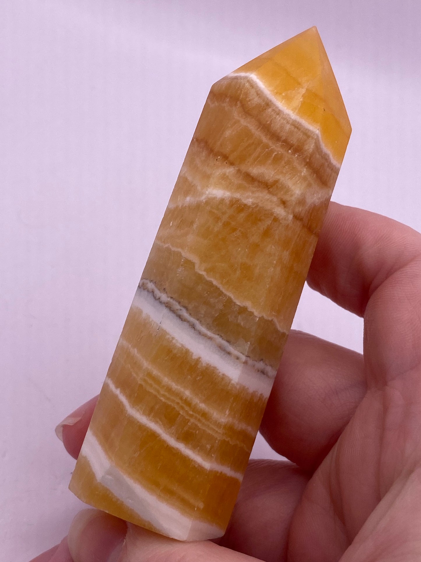 Honey Calcite Crystal Tower