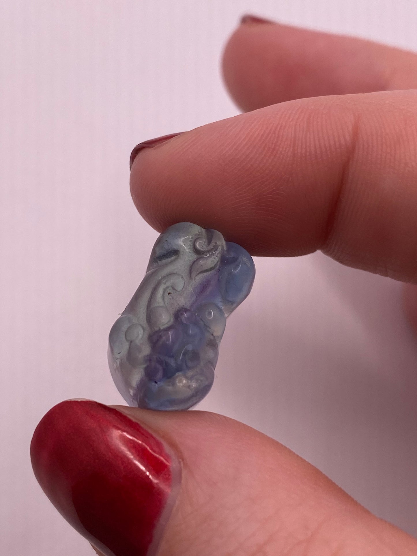 Fluorite Dragon Carving