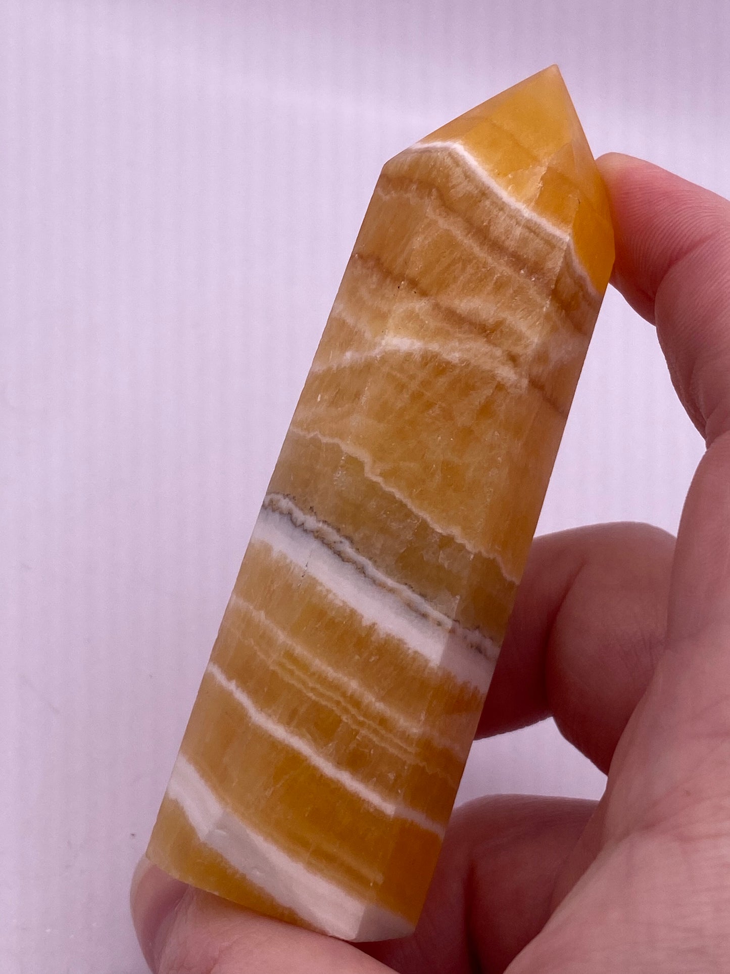 Honey Calcite Crystal Tower