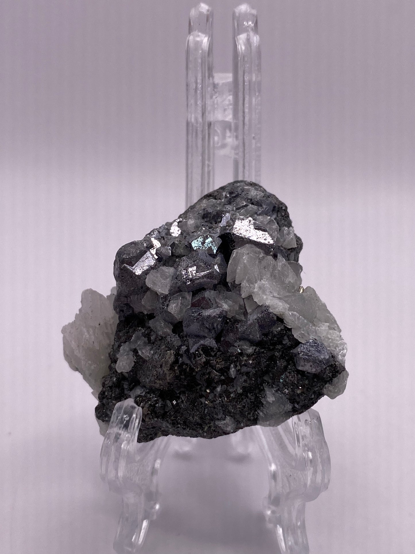 Galena and Calcite Cluster