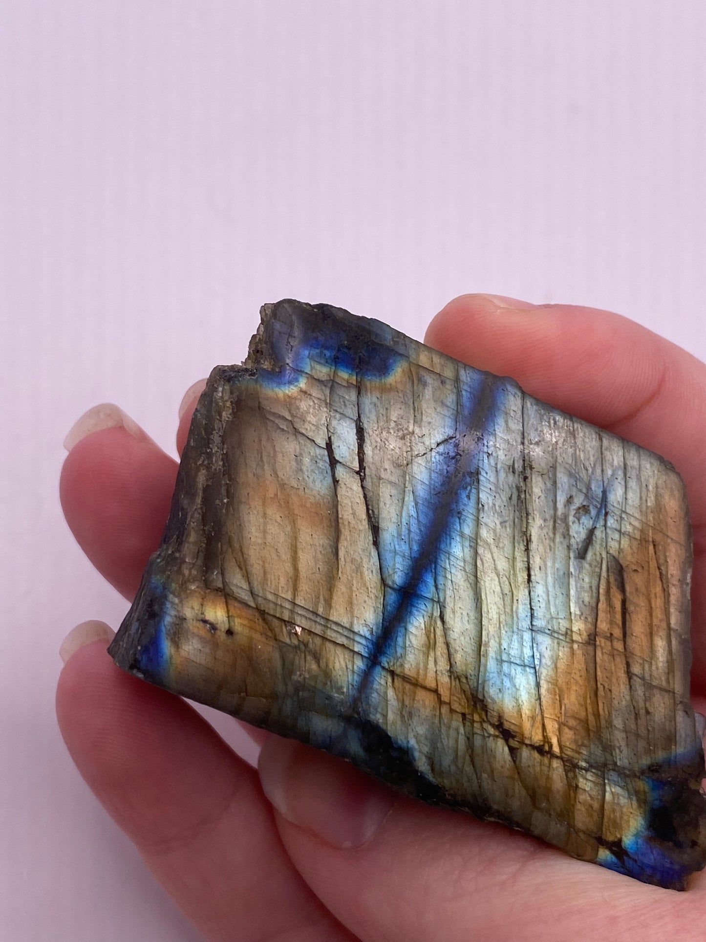 Half Polished Labradorite Free Form