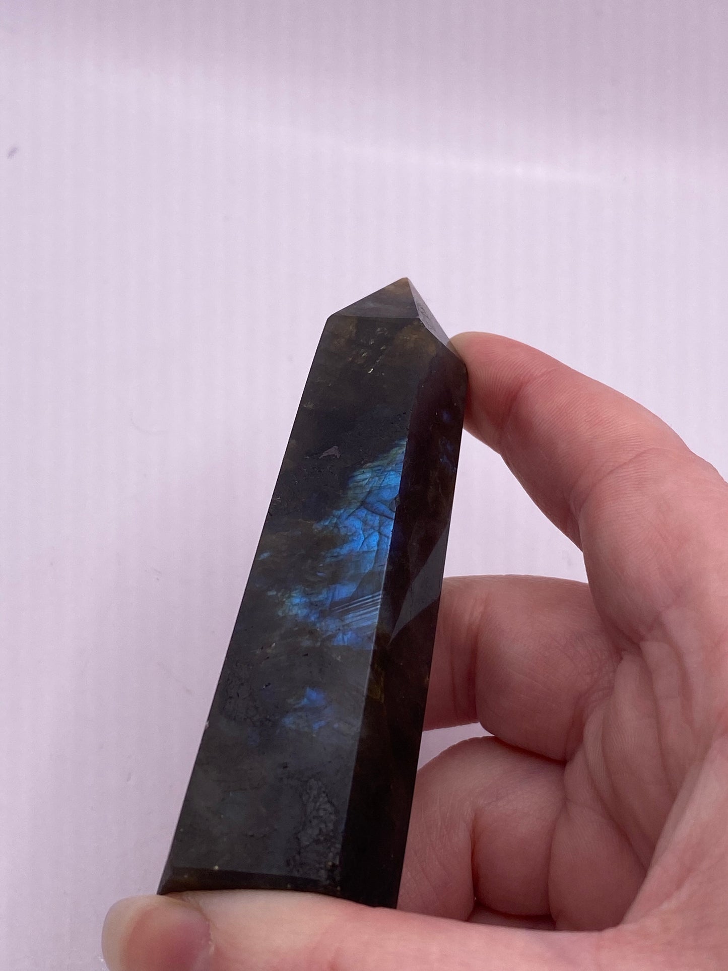 Flashy Labradorite tower