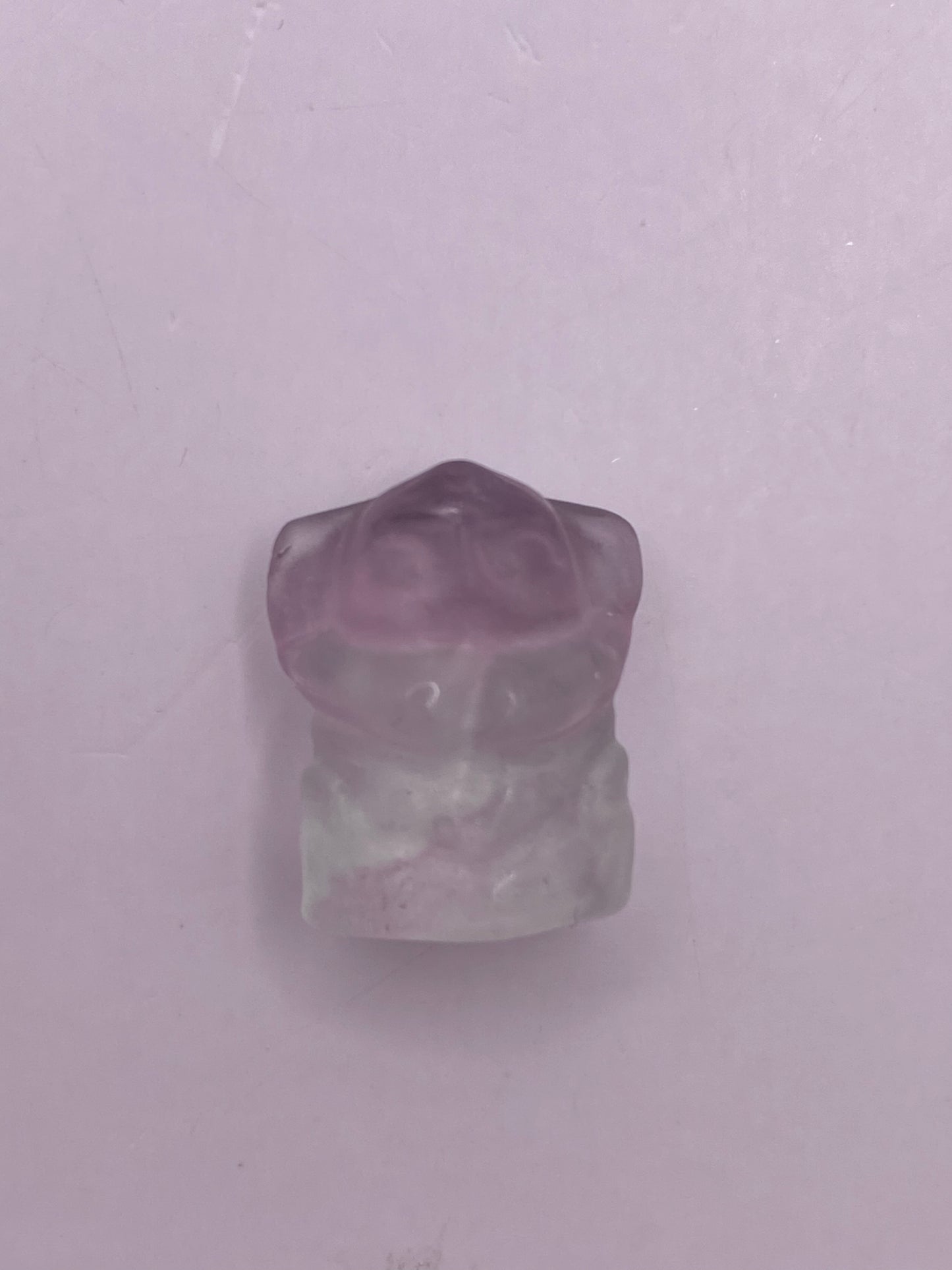 Yoda fluorite carving