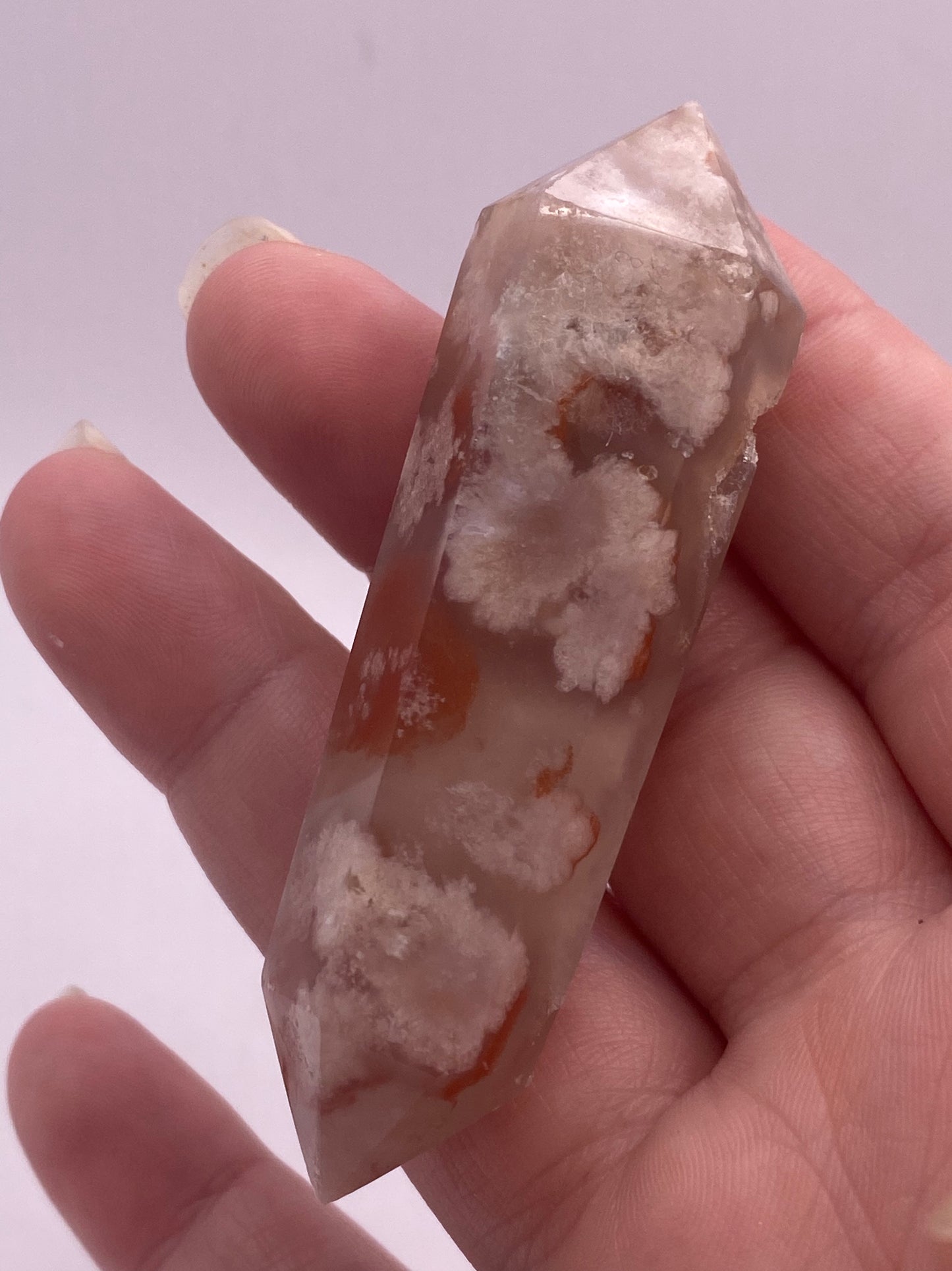 Druzey carnelian flower agate DT