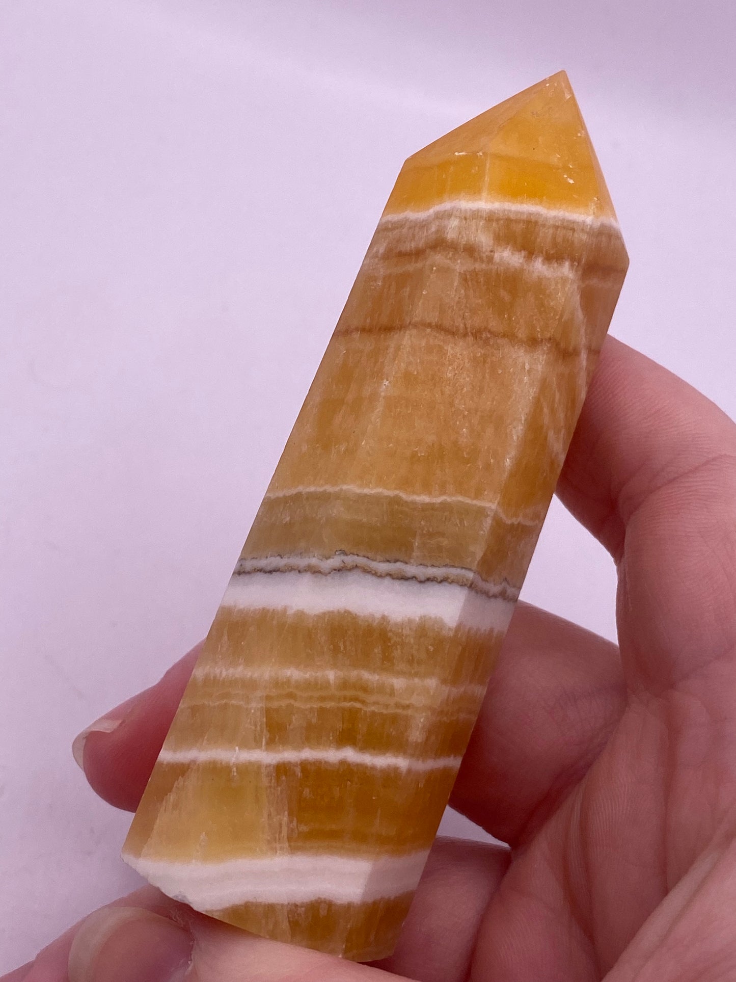 Honey Calcite Crystal Tower