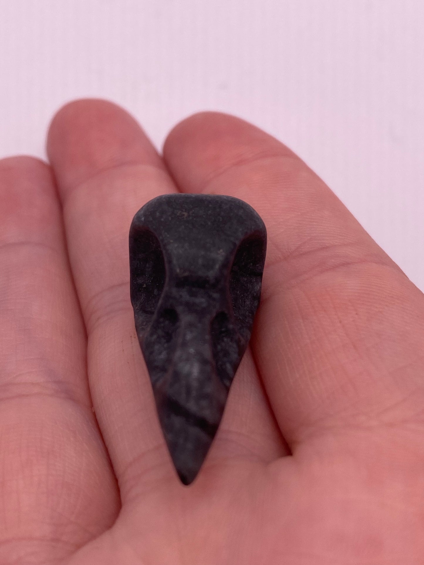 Jasper Crows Skull Crystal Carving