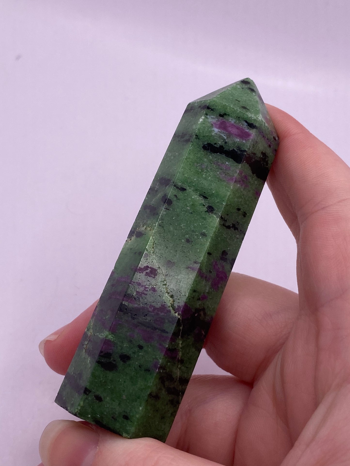 Ruby Zoisite Crystal Tower