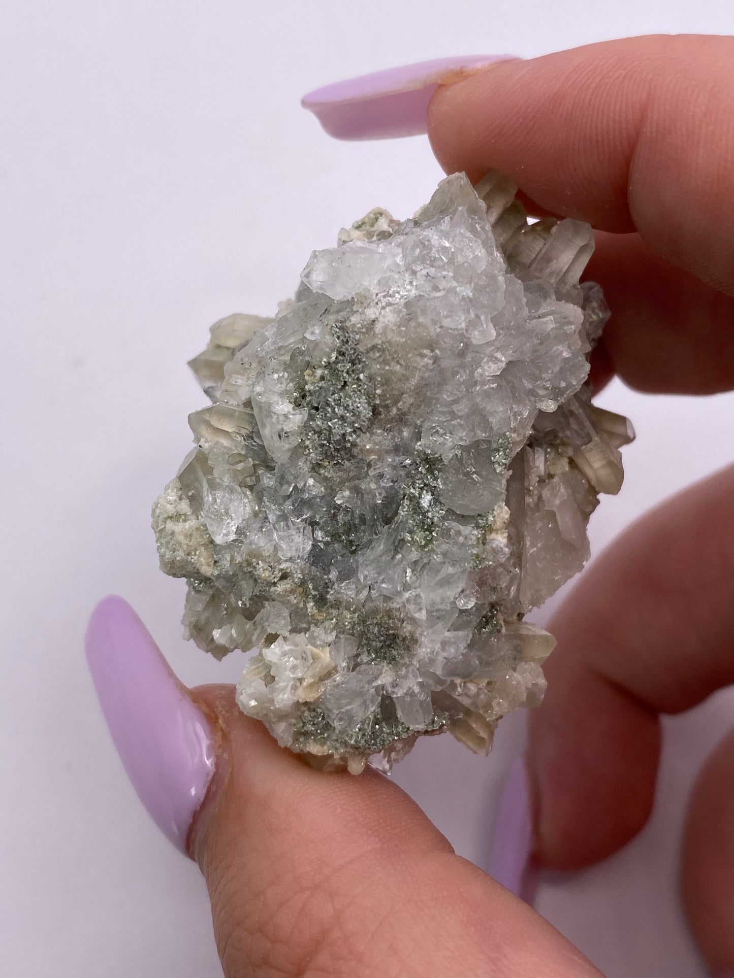 Frosty Sugar Quartz Cluster