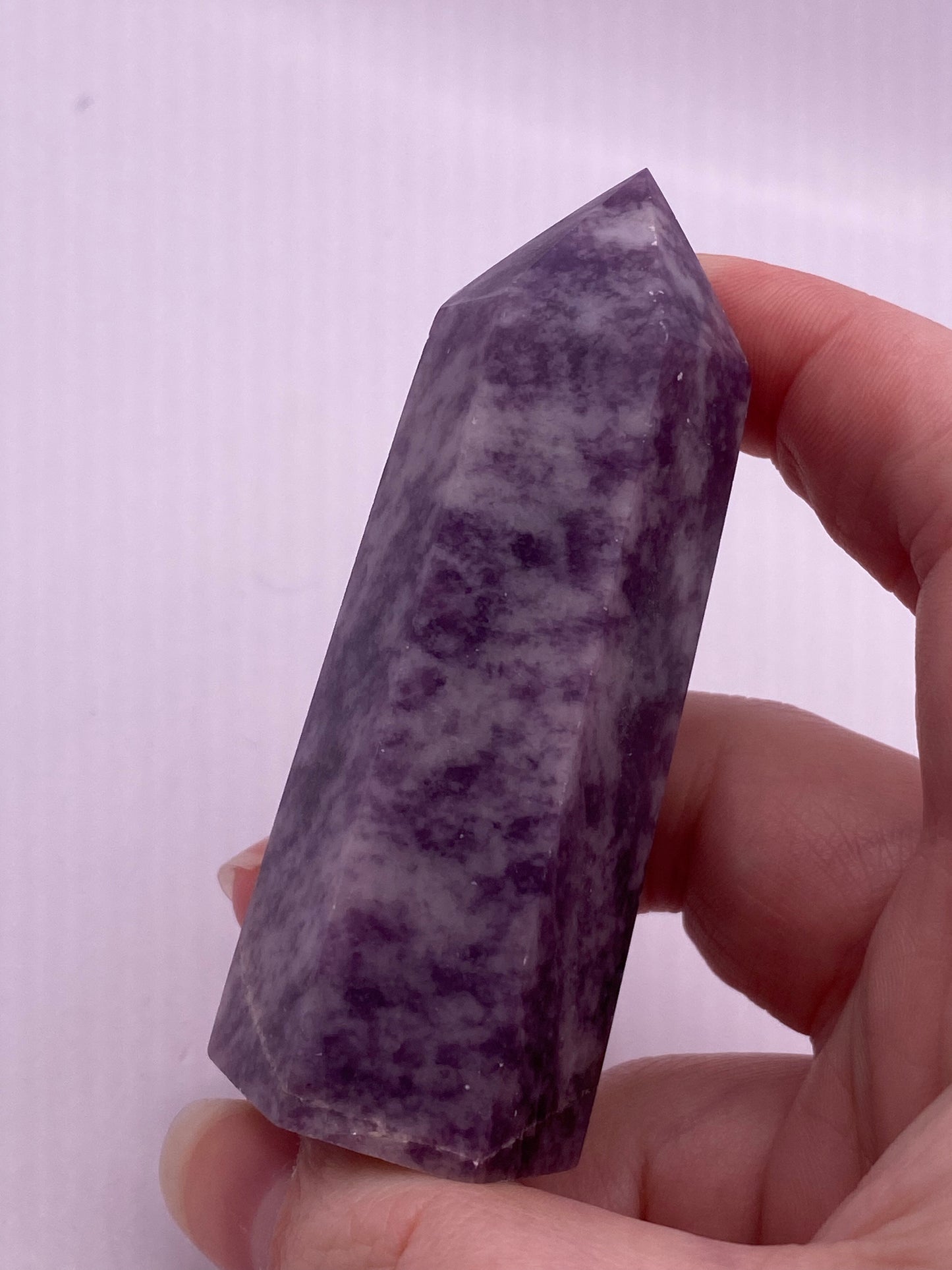 Lepidolite Crystal Tower