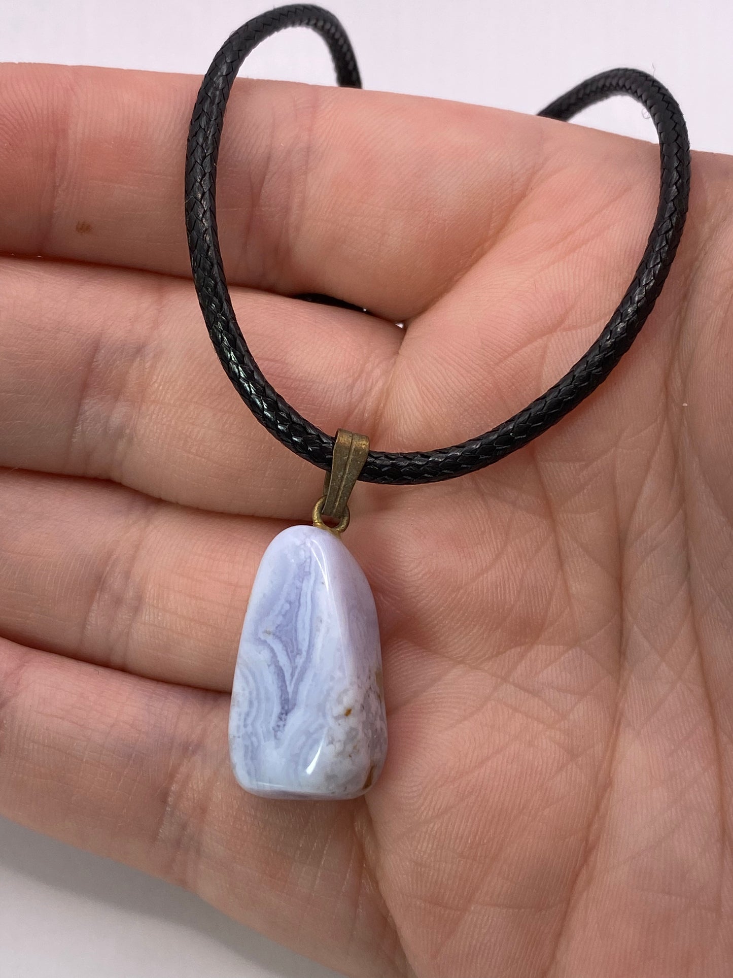 Blue Lace Agate Necklace