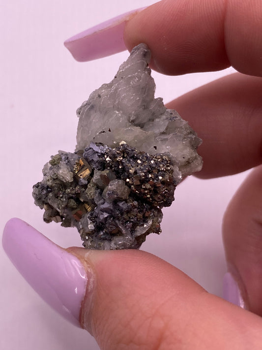 Calcite, Pyrite and Galena Cluster