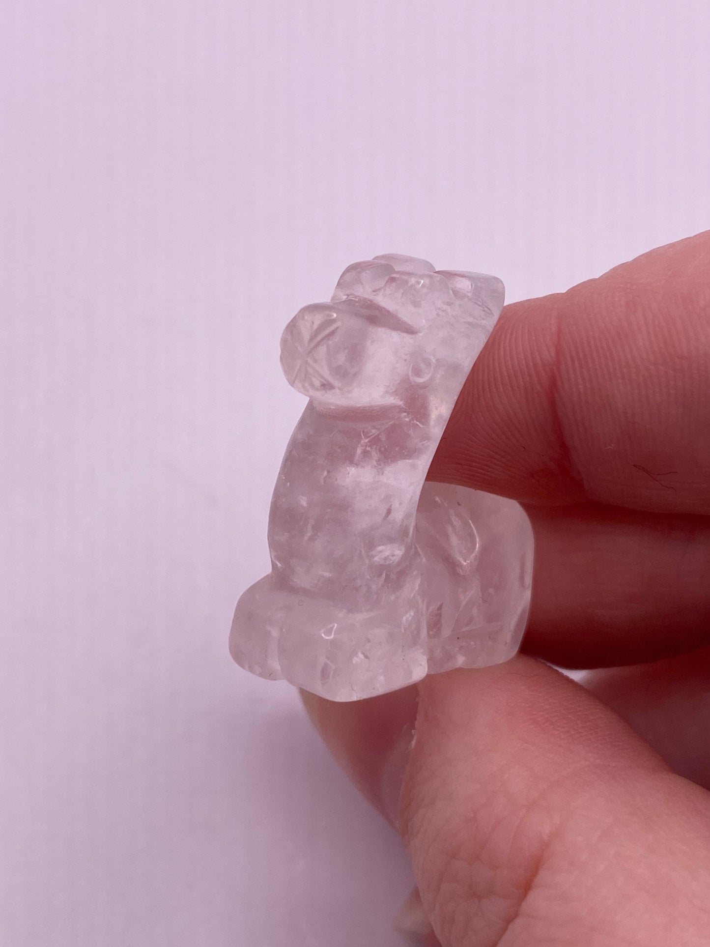 Clear Quartz Crystal Camel