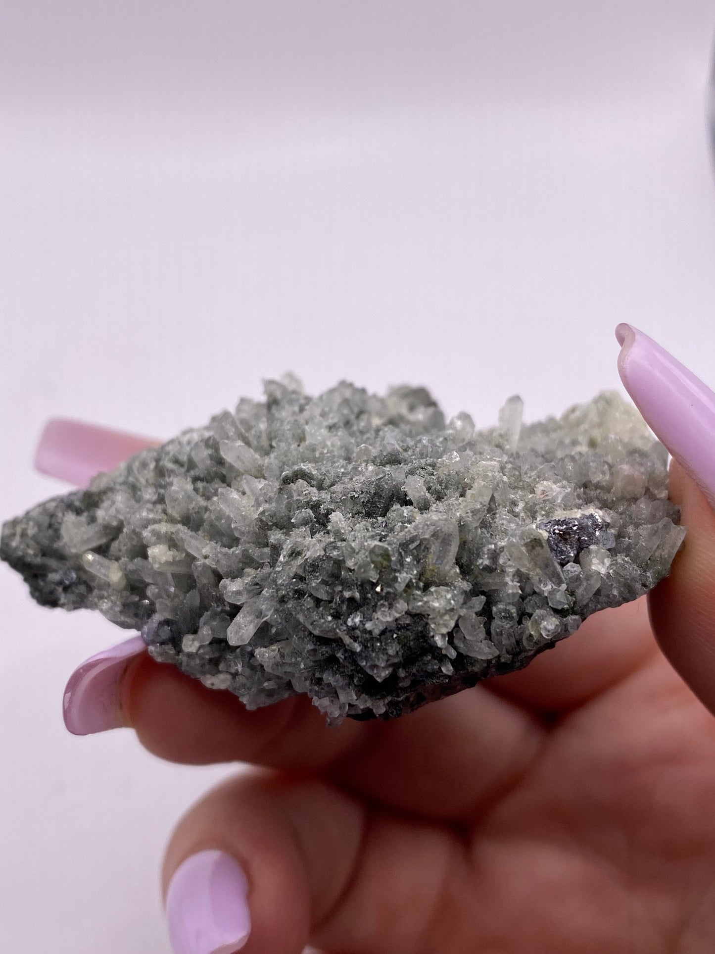 Sugar Quartz, Galena and Pyrite Cluster