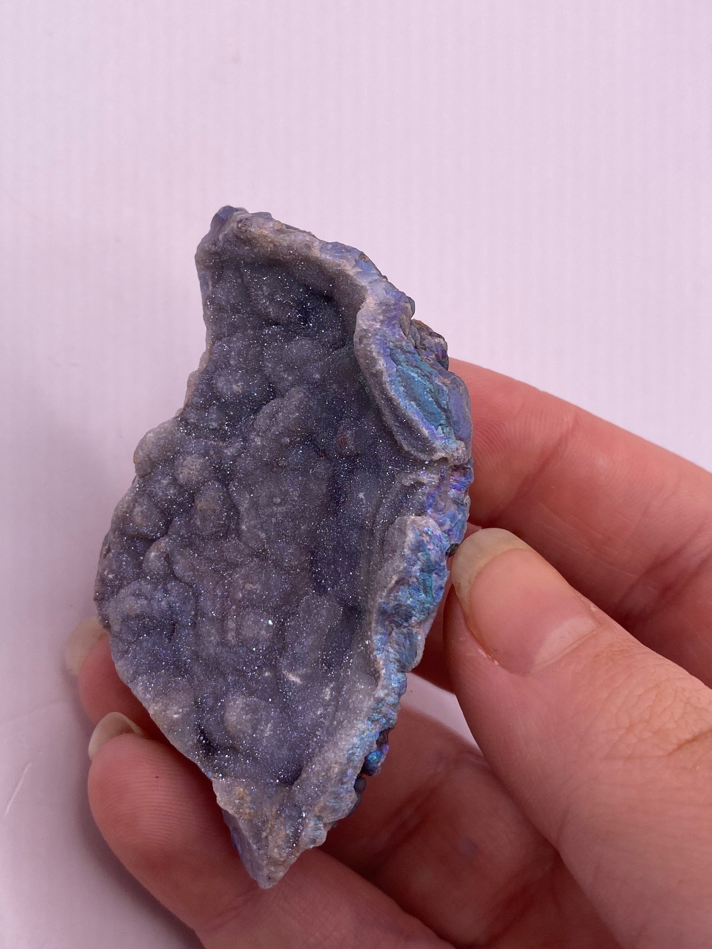 Aura chalcedony cluster