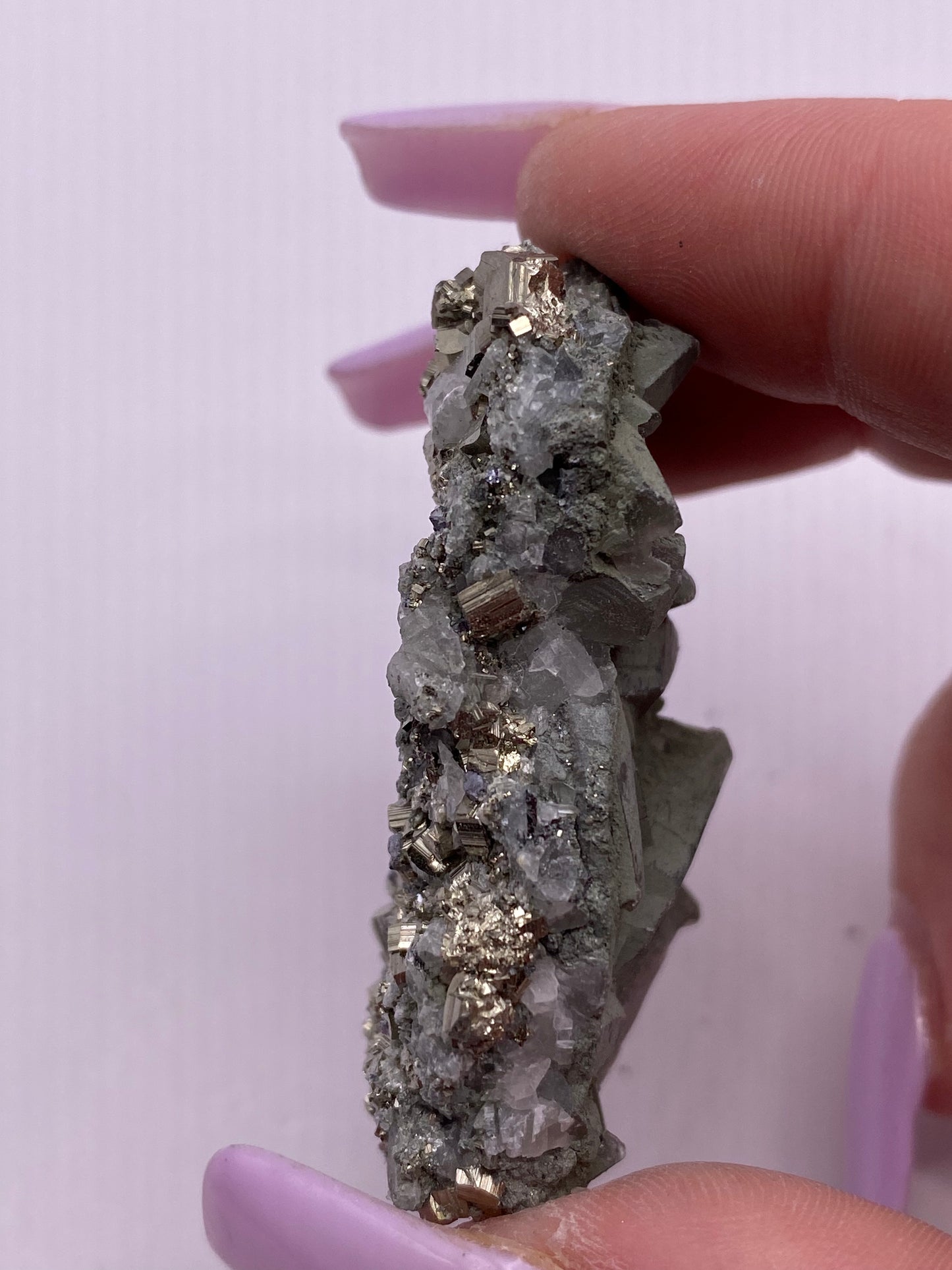 Pyrite, Calcite and Quartz Cluster