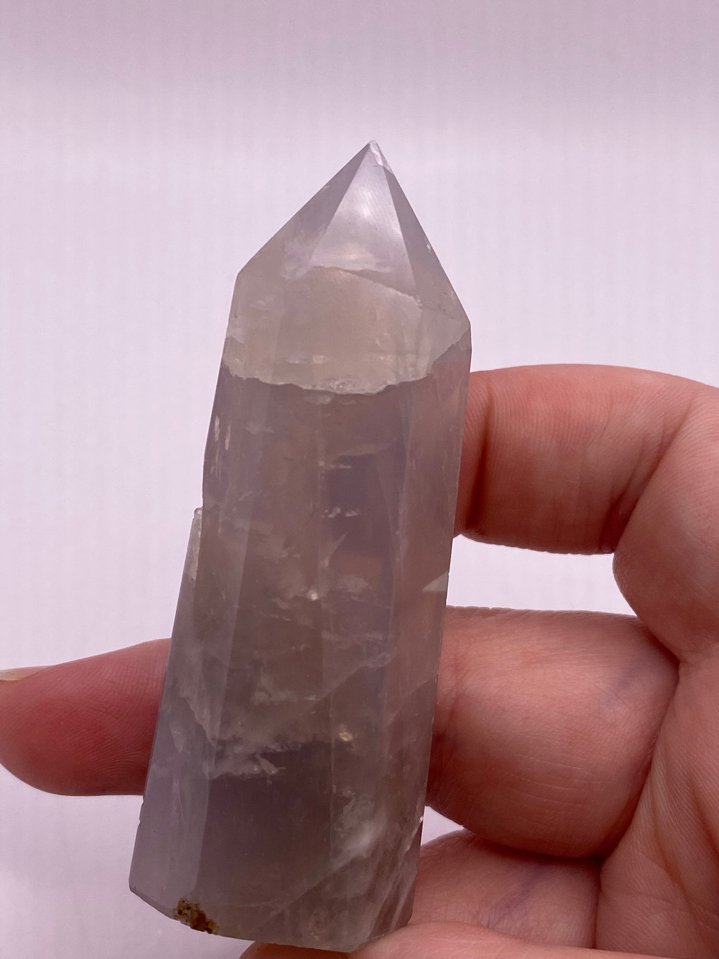 Rare Blue Rose Quartz Tower