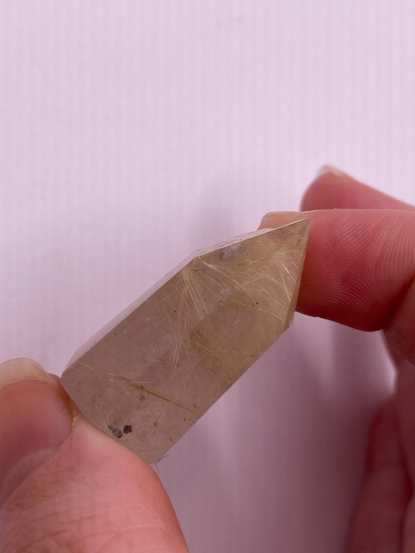 Rare Golden rutile angel hair quartz tower