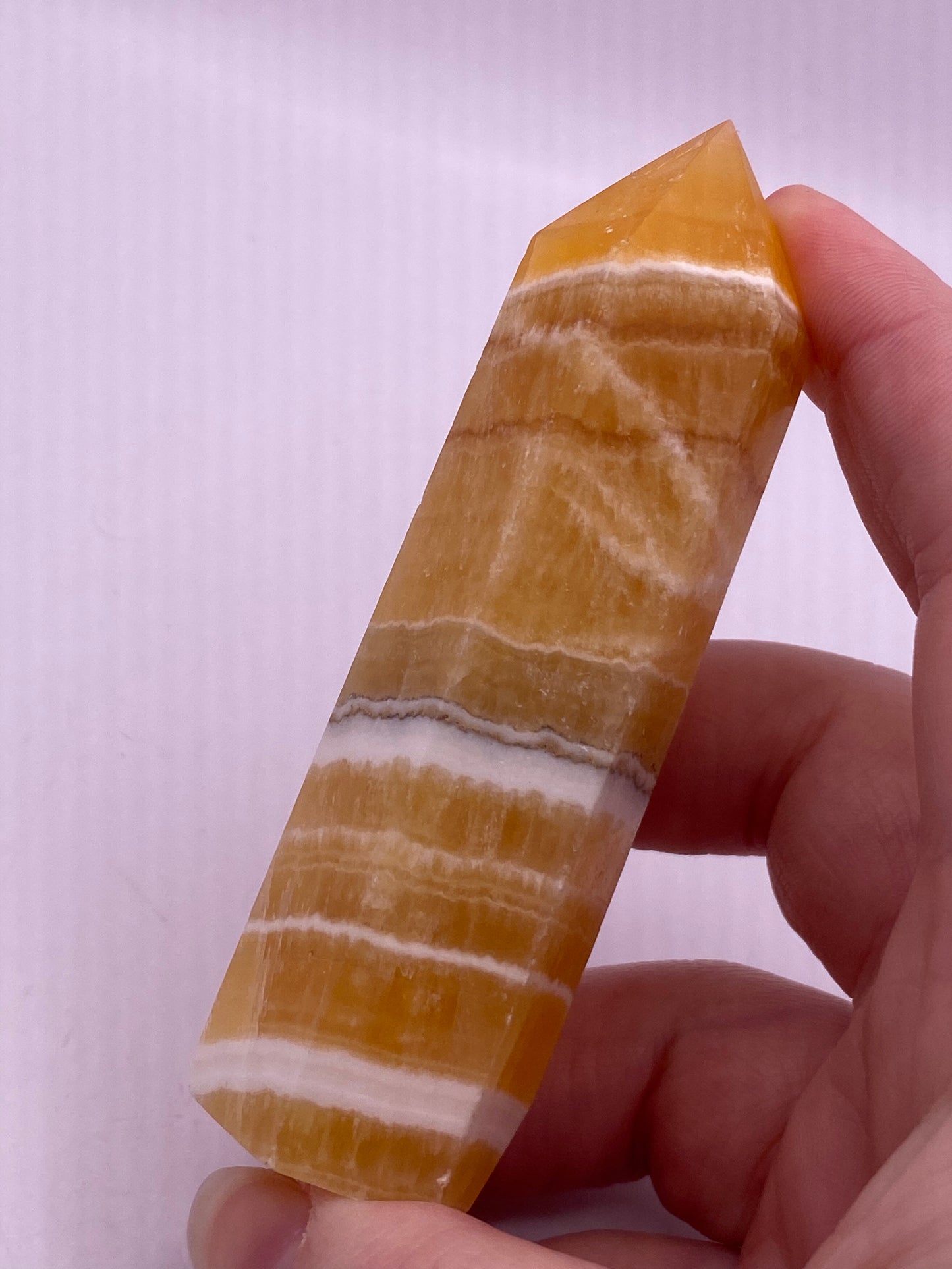 Honey Calcite Crystal Tower