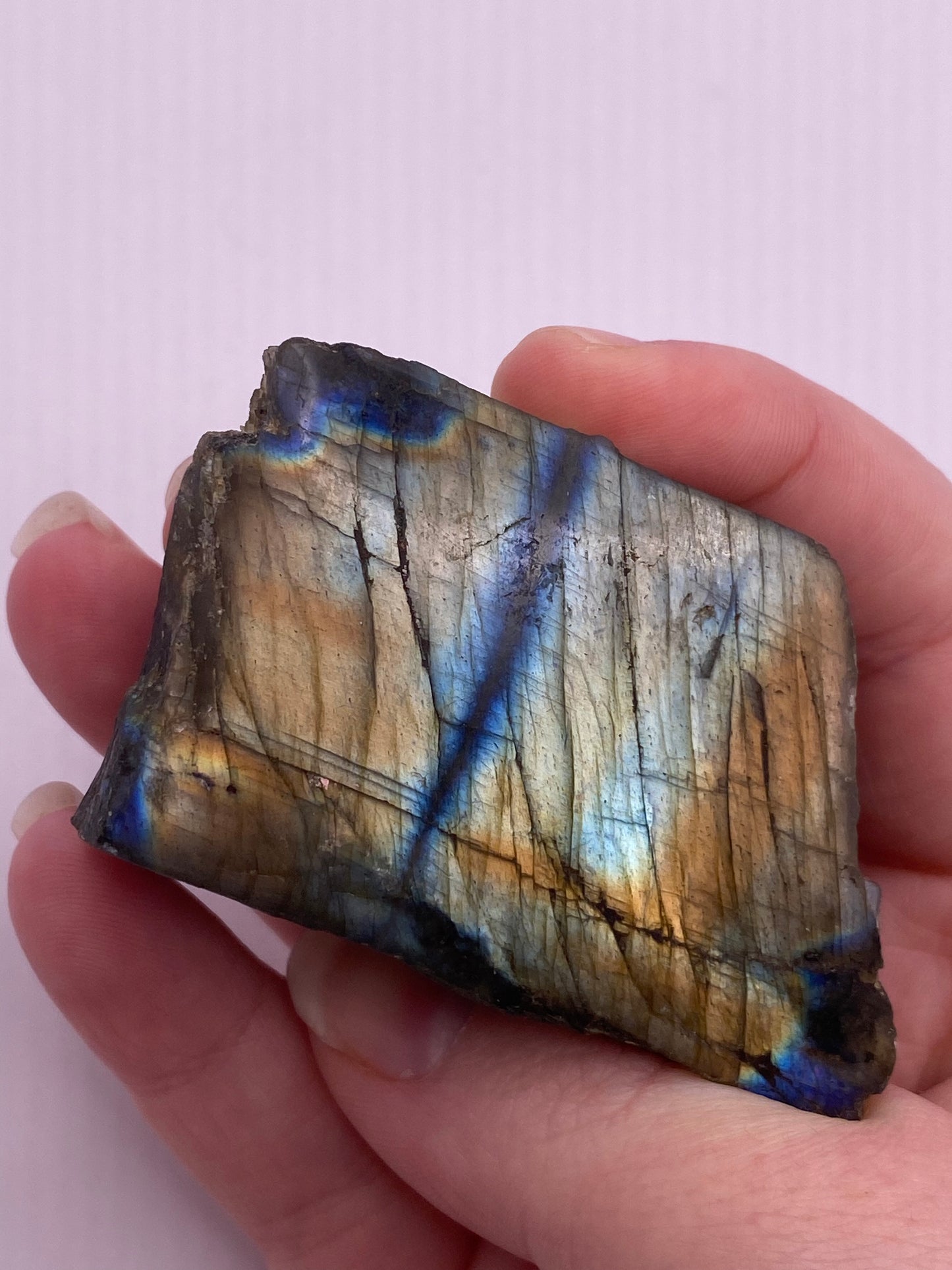 Half Polished Labradorite Free Form