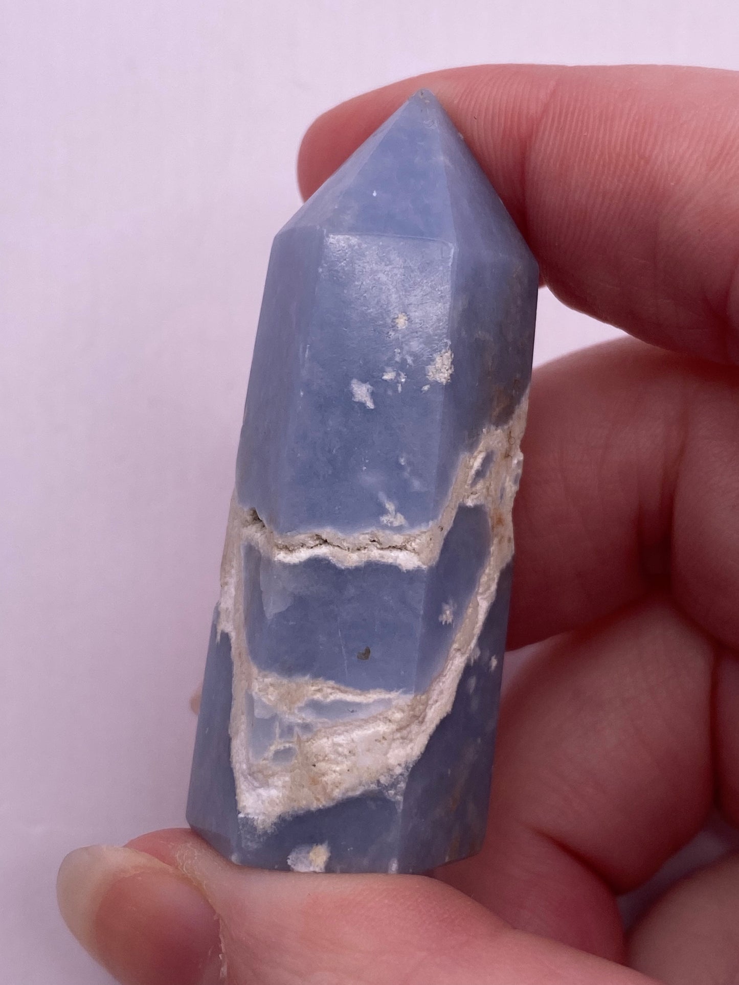 Angelite Crystal Tower