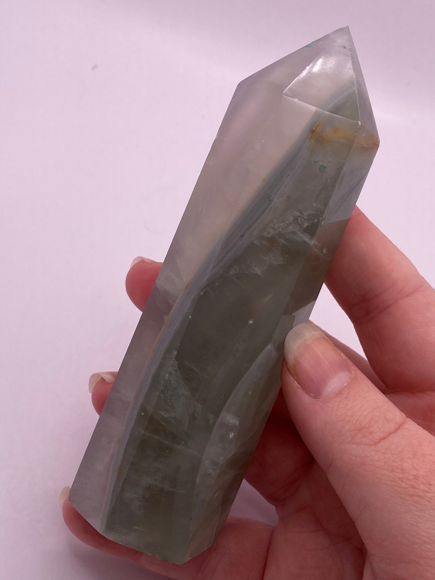 Large Green Fluorite Tower