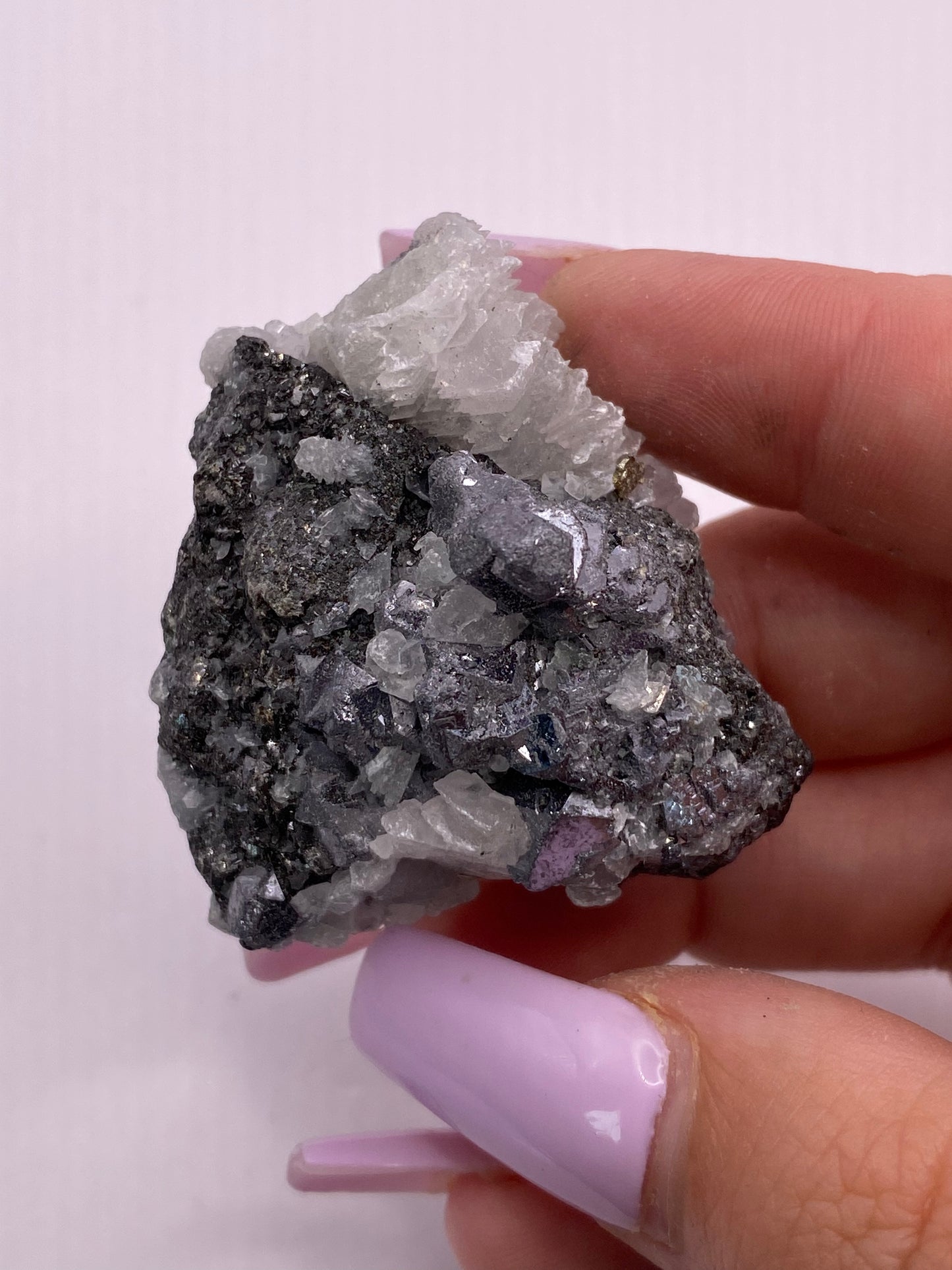 Galena and Calcite Cluster