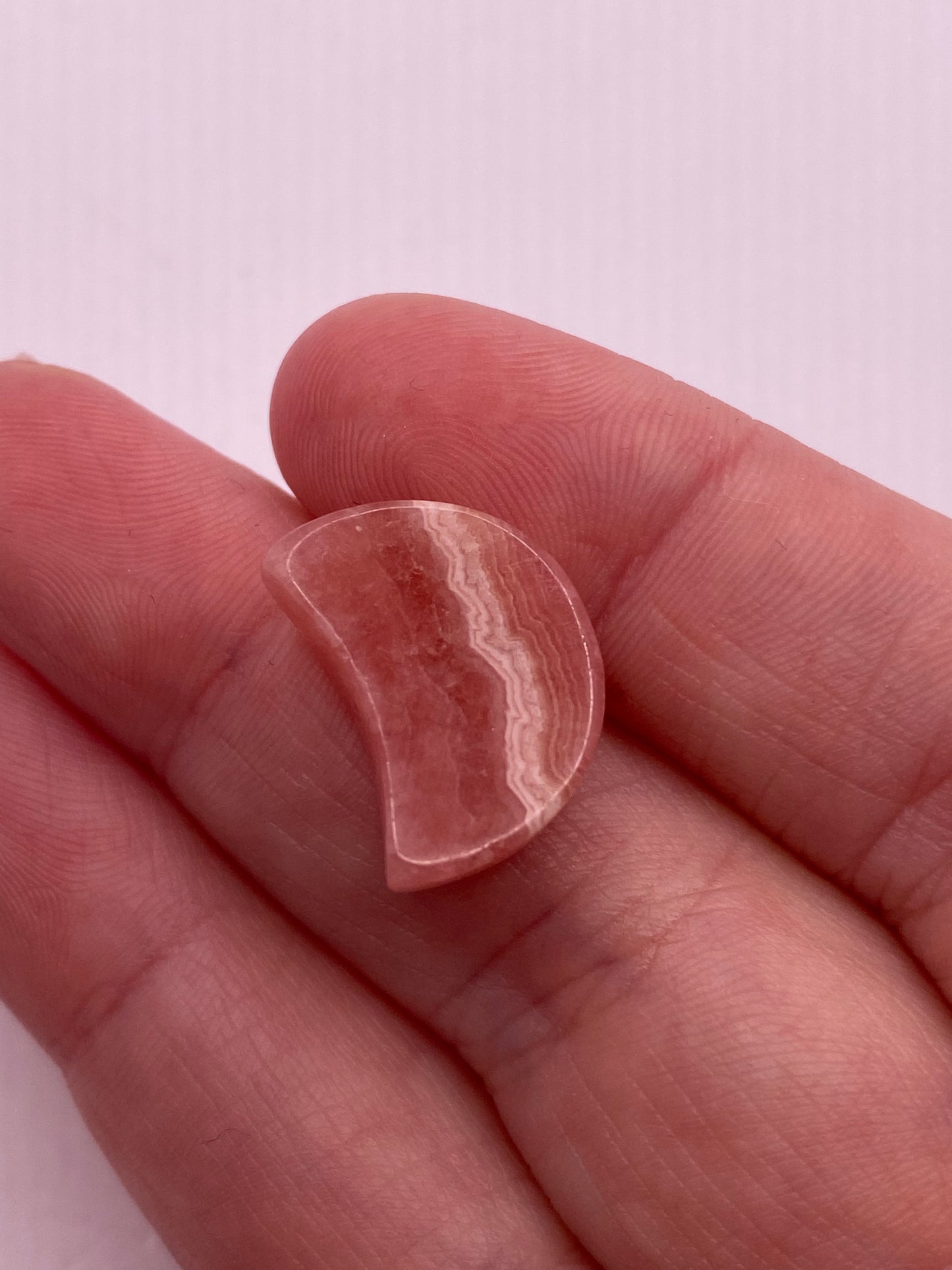 Rhodochrosite moon