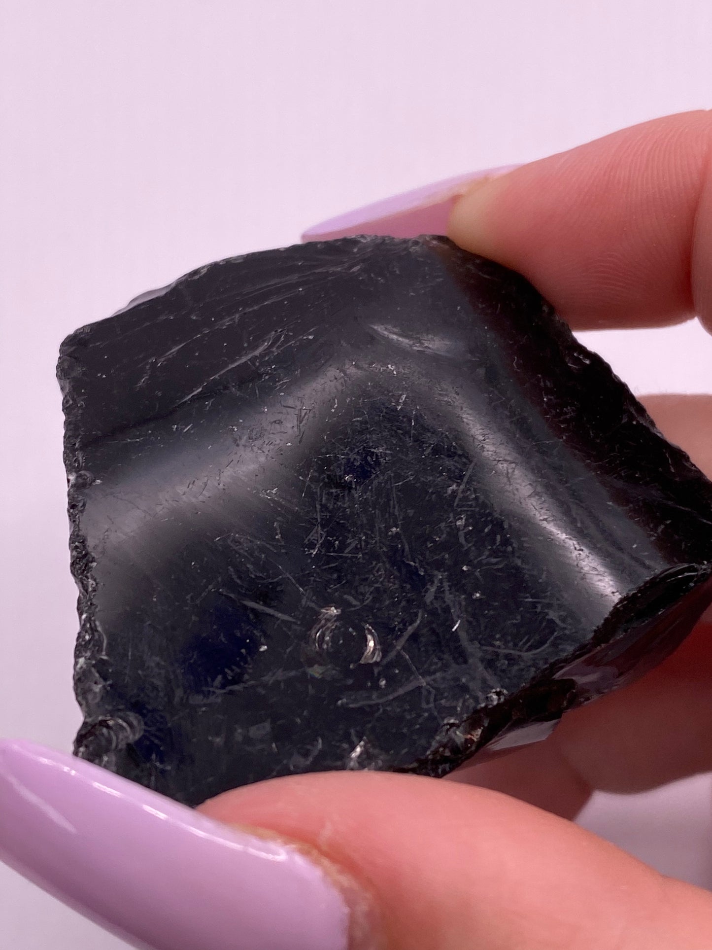 Raw/ Rough Black Obsidian