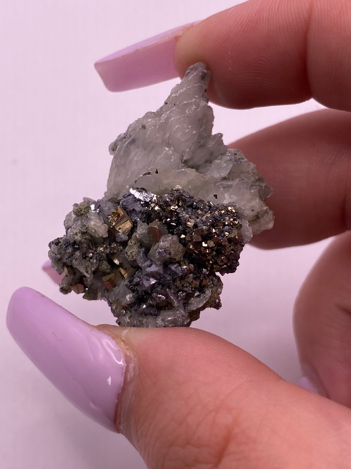 Calcite, Pyrite and Galena Cluster